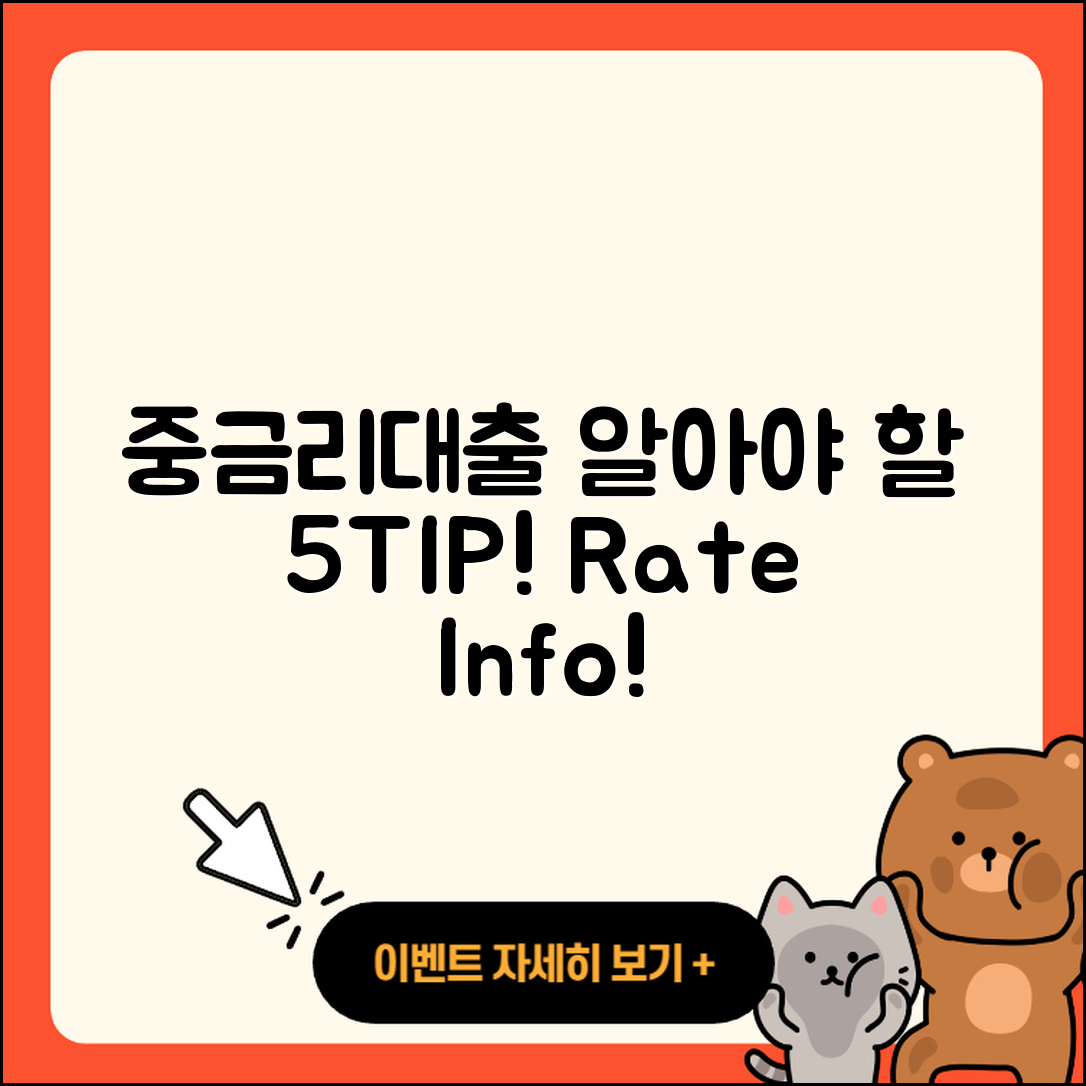 중금리대출 문의 시 알아야 할 5가지 팁