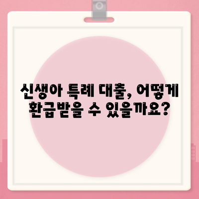 신생아 특례 대출 환급,누가, 어떻게, 얼마까지