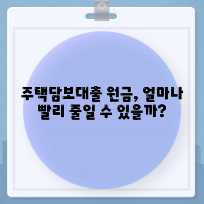 주택담보대출 원금