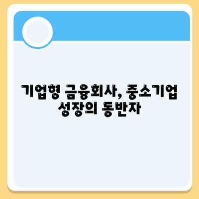 중소기업 대출 거절 시 기업형 금융회사 활용