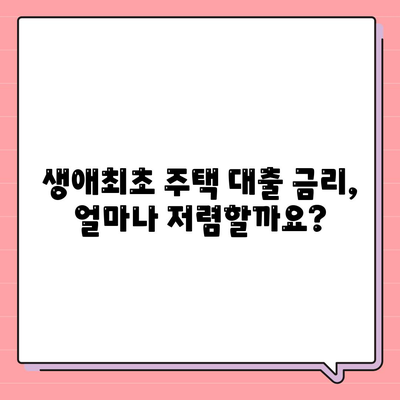 생애최초주택자금대출,금리, 조건, 알아두어야 할 필수사항