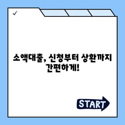 소액대출 알기 쉽게 설명해드립니다!