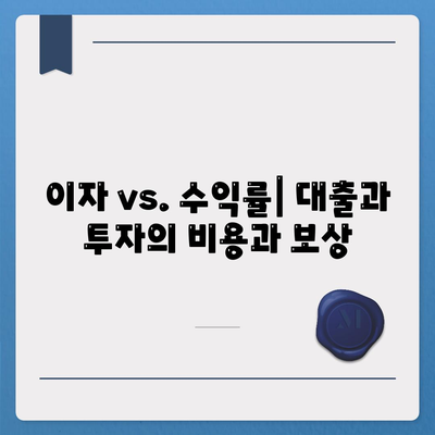 대출과 투자의 차이점 간단히 설명하기