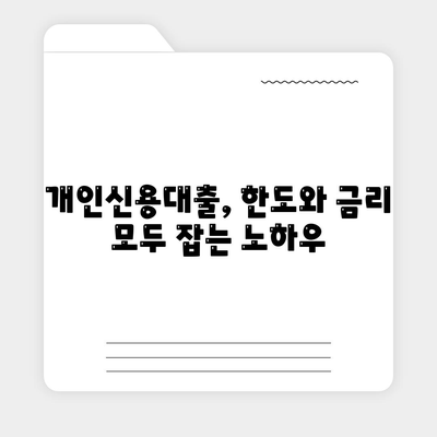 개인신용대출 금리, 한도 비교하기,맞춤대출로 최적화