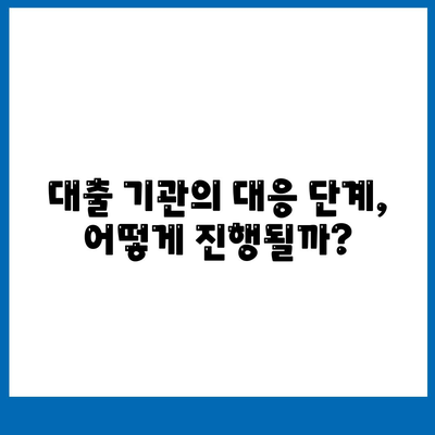 대출 연체 시 대출 기관의 대응과 법적 조치