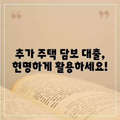 추가 주택 담보 대출 한도, 금리 비교