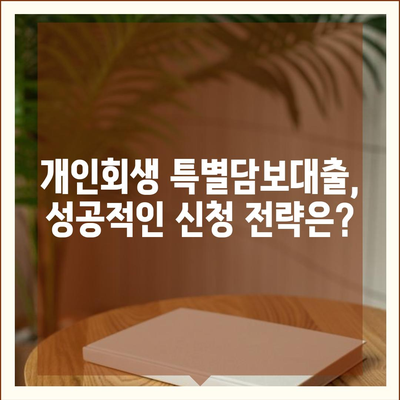 개인회생 특별담보대출, 절차와 유의사항 완벽 가이드 | 신청 자격, 필요 서류, 성공 전략