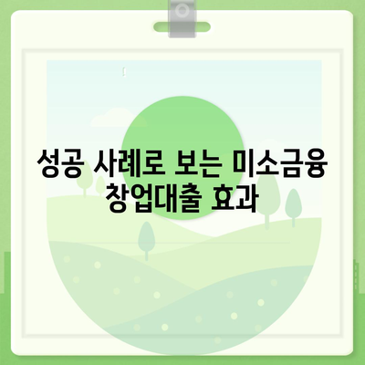 소상공인 창업 성공의 지름길! 미소금융 창업대출 핵심 정보 완벽 정리 | 정책자금, 대출 조건, 신청 방법, 성공 사례