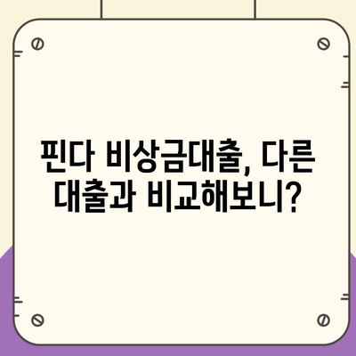 핀다 비상금대출 실제 후기 & 장단점 분석| 써보니 이랬어요 | 핀다, 비상금 대출, 후기, 장점, 단점, 추천, 비교