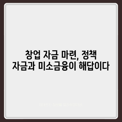 소상공인 정책 자금 & 미소금융 창업 대출| 성공적인 사업 시작을 위한 핵심 가이드 | 소상공인 지원, 창업 지원, 정책 자금, 미소금융