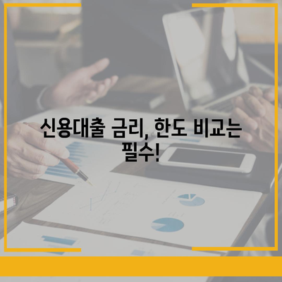 개인 신용 대출 금리와 한도 비교, 나에게 맞는 대출 찾기 | 신용대출 비교, 금리 비교, 한도 비교, 맞춤 대출