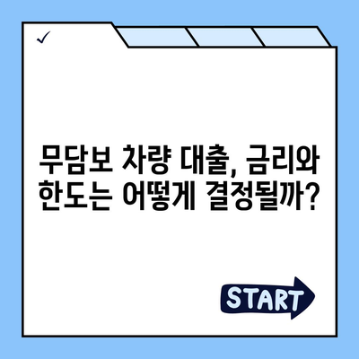 무담보차량대출의 특징과 장단점 분석