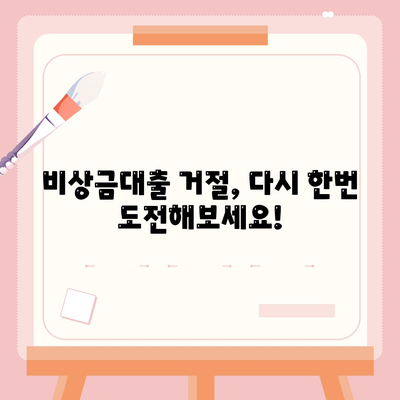 카카오뱅크 비상금대출 거절, 이유와 해결책 | 대출 심사, 거절 사유, 재심사