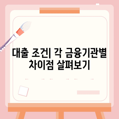 농협, 수협, 신협, 새마을금고 토지 담보 대출 핵심 비교 가이드 | 2대 금융, 토지 담보 대출, 금리 비교, 조건 비교