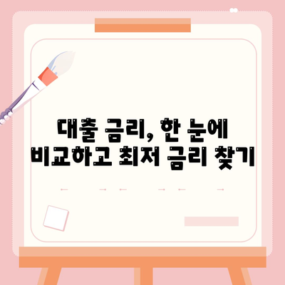 나에게 맞는 대출 찾기| 신용등급별 대출 비교 가이드 | 신용대출, 저신용대출, 대출 비교