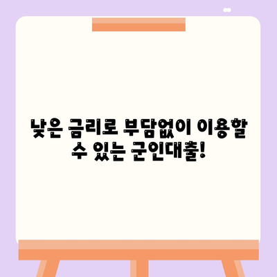 군인 비대면대출, 이제는 간편하게! | 군인대출, 비대면 신청, 빠른 승인, 저금리