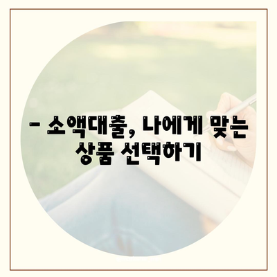 소액 대출, 꼼꼼하게 알아보고 신청하기 | 소액대출, 대출조건, 금리 비교, 신청 방법