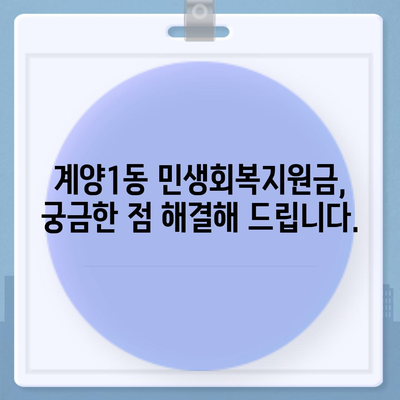 인천시 계양구 계양1동 민생회복지원금 | 신청 | 신청방법 | 대상 | 지급일 | 사용처 | 전국민 | 이재명 | 2024