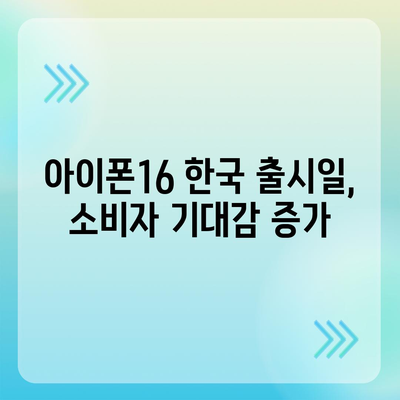 아이폰16 출시일 한국 1차 출시국 확정, 프로 가격 및 디스플레이 확대