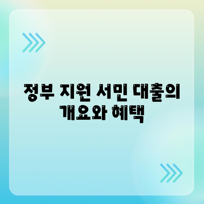 정부 지원 서민 대출 중복 사용 및 재신청 가능 여부 가이드 | 정부 지원, 서민 대출, 금융 지원