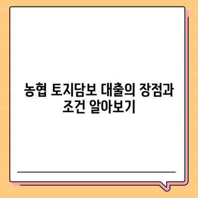 농협, 수협, 신협, 새마을금고 토지담보 대출의 핵심 포인트와 실용 팁" | 대출, 금융, 보증금