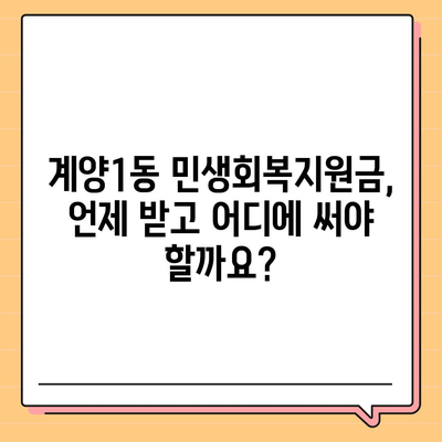 인천시 계양구 계양1동 민생회복지원금 | 신청 | 신청방법 | 대상 | 지급일 | 사용처 | 전국민 | 이재명 | 2024