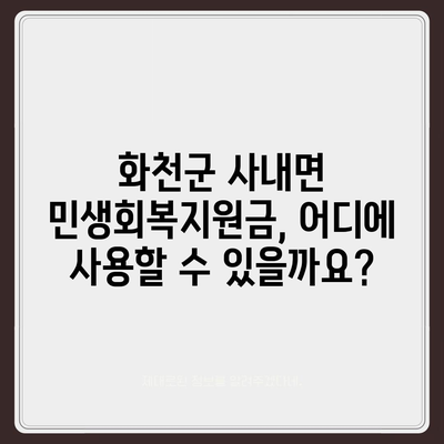 강원도 화천군 사내면 민생회복지원금 | 신청 | 신청방법 | 대상 | 지급일 | 사용처 | 전국민 | 이재명 | 2024