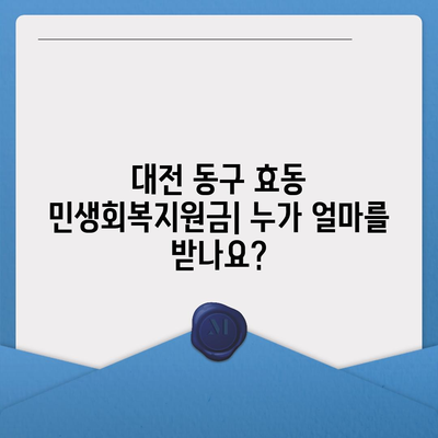 대전시 동구 효동 민생회복지원금 | 신청 | 신청방법 | 대상 | 지급일 | 사용처 | 전국민 | 이재명 | 2024