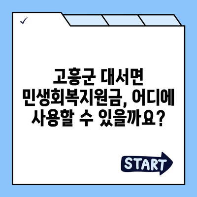 전라남도 고흥군 대서면 민생회복지원금 | 신청 | 신청방법 | 대상 | 지급일 | 사용처 | 전국민 | 이재명 | 2024