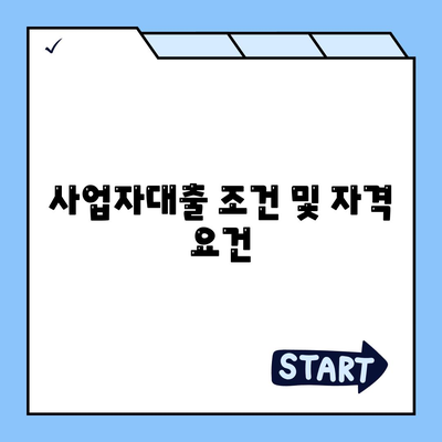 사업자대출 조회