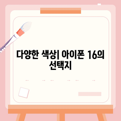 아이폰 16 디자인, 출시일, 색상 정리 | 사전 예약은 어디서?