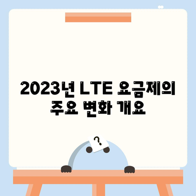 2023년 LTE 요금제 변경 방법| 가장 합리적인 선택은? | LTE 요금, 요금제 비교, 통신사 가이드"