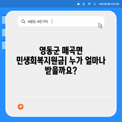 충청북도 영동군 매곡면 민생회복지원금 | 신청 | 신청방법 | 대상 | 지급일 | 사용처 | 전국민 | 이재명 | 2024