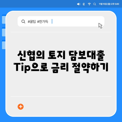 새마을금고, 수협, 농협, 신협의 토지 담보대출 완벽 가이드 | 대출 조건, 절차, Tip