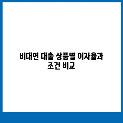 비대면 대출 비교| 가장 유리한 조건과 방법은? | 금융, 대출, 비대면 서비스