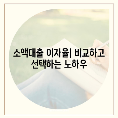 소액대출의 모든 것| 조건, 절차, 그리고 주의사항 가이드 | 소액대출, 금융, 대출 정보