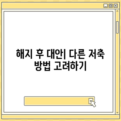 청년주택드림청약통장 중도 해지 시 주의 사항 및 해결 방법 | 청약통장, 주택청약, 재정관리