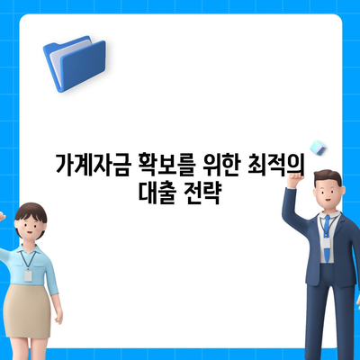 사업자 대출 갈아타기와 1금융 아파트 담보 가계자금