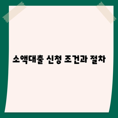 소액대출 알아보기| 적합한 용도와 조건, 신청 방법은? | 소액대출, 금융, 대출 조건