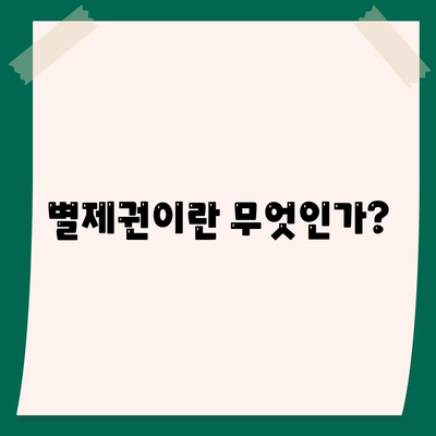 개인회생 집담보대출 별제권 이해하기| 신청 방법과 효과 | 개인회생, 집담보대출, 금융 해결책