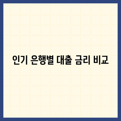 직장인 통대환 대출 조건과 인기 은행 비교 가이드 | 대출, 금융, 직장인 대출