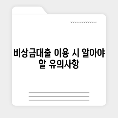 카카오뱅크 비상금대출 신청 방법과 꼭 알아야 할 팁 | 카카오뱅크, 대출, 금융정보