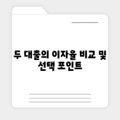 2024년 신생아대출 vs 디딤돌대출 완벽 비교 가이드 | 신생아대출, 디딤돌대출, 대출 유형 분석