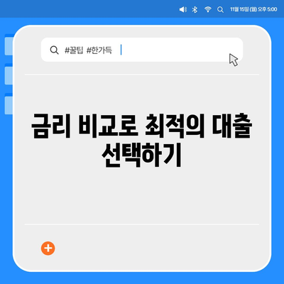 맞는 주택담보대출 찾기| 디딤돌, 보금자리론, 신생아 특례대출금리 비교 가이드 | 주택담보대출, 금리 비교, 금융정보