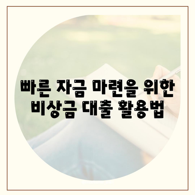 자금난 지원 비상금 대출 후기| 효과적인 방법과 실제 경험 공유 | 자금난, 대출 후기, 금융 지원 솔루션