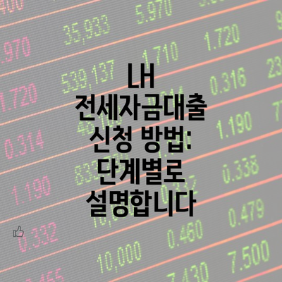 LH 전세자금대출 신청 방법: 단계별로 설명합니다