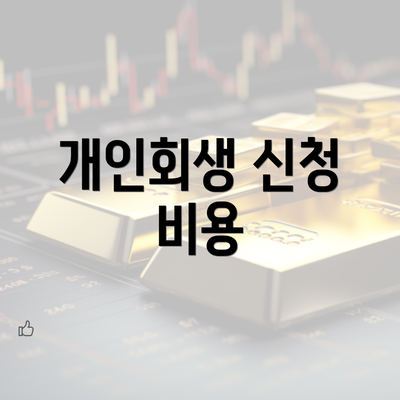 개인회생 신청 비용