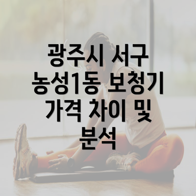 광주시 서구 농성1동 보청기 가격 차이 및 분석