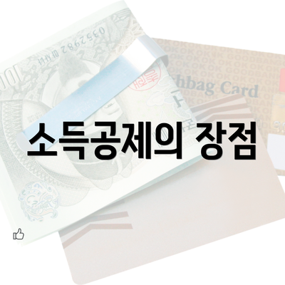 소득공제의 장점