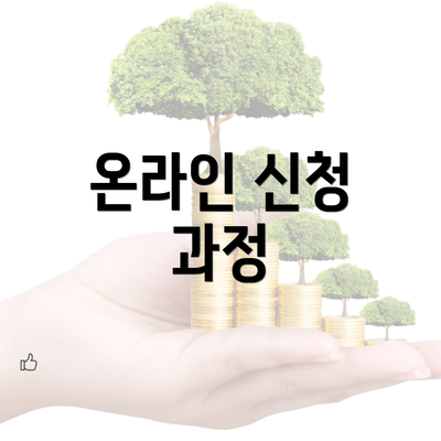 온라인 신청 과정